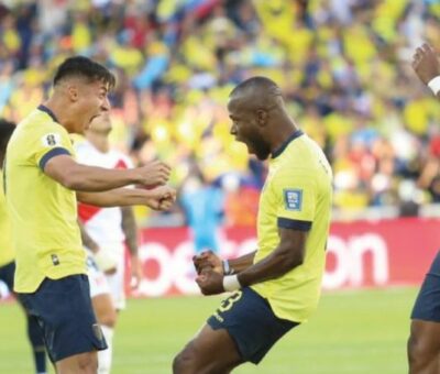 Enner Valencia celebración Ecuador