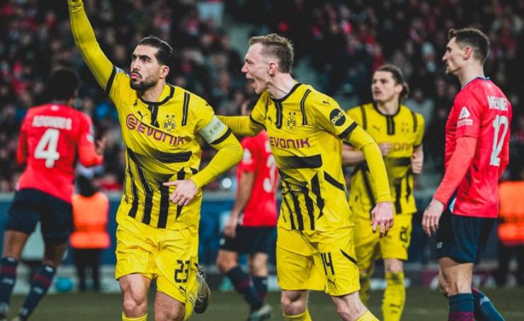 Borussia Dortmund venció y clasificó a los cuartos de Champions League.